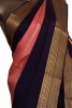Pure Veldhari Zari Lines Mysore Crepe Silk Saree
